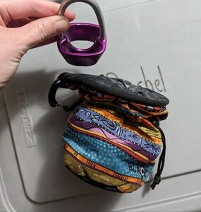 Rock climbing chalk bag